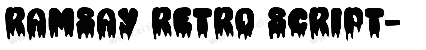Ramsay Retro Script字体转换